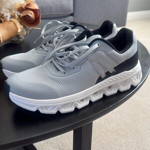 all in motion Light Gray and Black Men's Athletic Sneakers